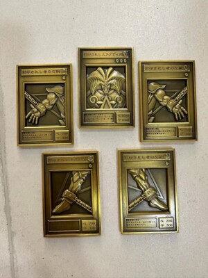 Handmade Yu-Gi-Oh! 25th Anniversary Exodia Forbidden One Series Metal 3D Cards-image