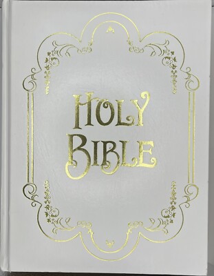 Holy Bible Catholic Family Record Edition White Hardcover-image