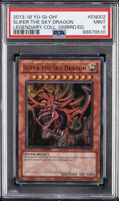 2013-2018 YU-GI-OH! LEGEND COLL GAMEBOARD ED #EN002 SLIFER THE SKY DRAGON PSA 9-image