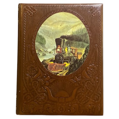 The Railroaders Time Life Old West Series Hardcover Vintage Train History Book-image