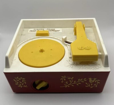 Vintage Fisher Price Music Box Kids Record Player 1971 #995 No Record TESTED-image