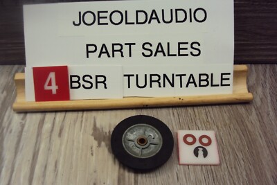 BSR/Fisher ADC # 2 Turntable Idler Wheel & Clips Compatable Models Listed Below-image