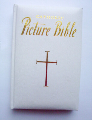Leather-Bound Catholic Picture Bible, Stories From The Old & New Testaments-image