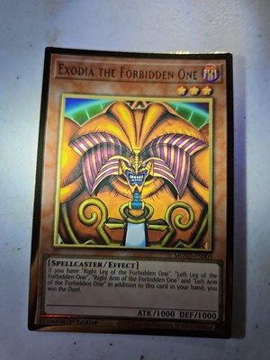 Exodia the Forbidden One MGED-EN005 Premium Gold Rare 1st Edition NM -image