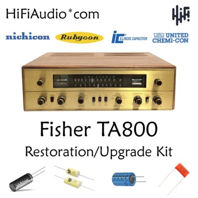 Fisher TA-800 receiver restoration recap repair upgrade rebuild kit capacitor-image