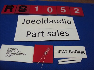 Fisher RS-1052(L) Receiver Replacement (NEW) Stereo Lamp & Heat Shrink.-image