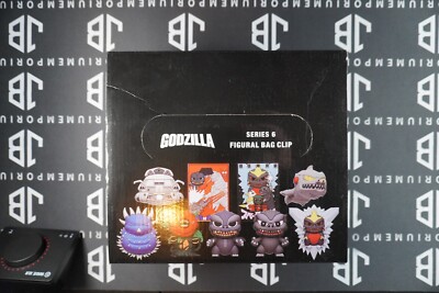 Godzilla Series 6 3D Foam Bag Clip Display Case of 24-image