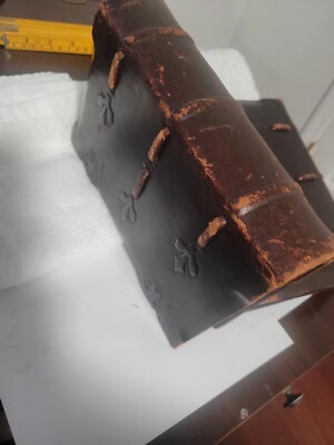 Beautiful George Eliot Romola Leather Bound Books Vol. 1 and Vol 2-image