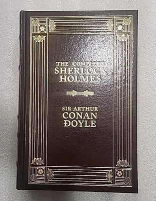 The Complete Sherlock Holmes Sir Arthur Conan Doyle 1992 Leather bound HC Book-image