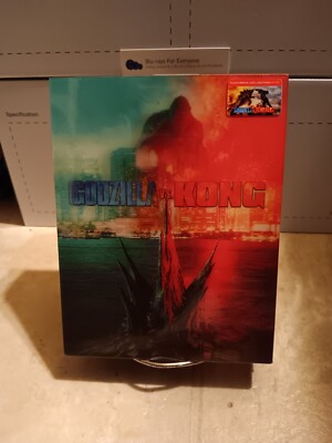 NO DISCS Godzilla vs Kong Double Lenticular SteelBook 4K Blu-ray 2021 Film Arena-image