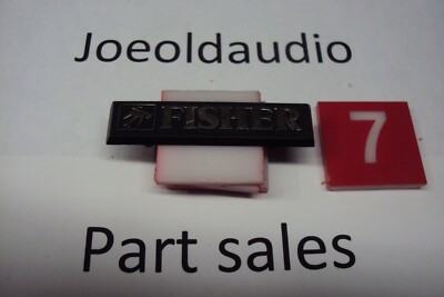 Fisher STV-853 Original Grill Logo. Measures 2