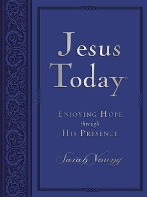 Sarah Young Jesus Today, Large Text Blue Leathersoft (Leather Bound) (UK IMPORT)-image