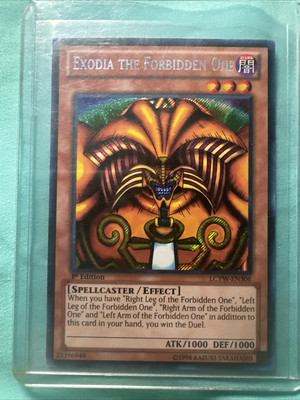 Yugioh Exodia The Forbidden One LCYW-EN306 Secret Rare 1st Edition LP-image