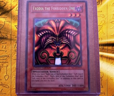 Yugioh TCG Exodia The Forbiden One MC1-EN001 Secret Rare Limited Edition MP-image