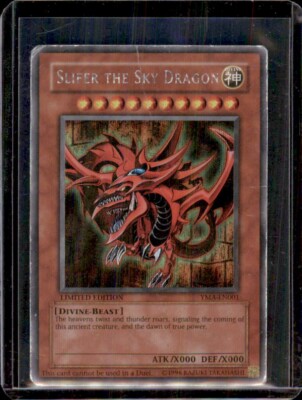 Yugioh-Slifer the Sky Dragon-Secret Rare-Limited Edition-YMA EN001 (DAMAGED) #2-image