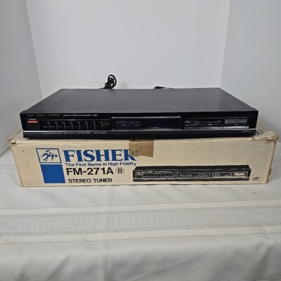 Vintage Fisher FM-271A Tuner Working Tested With Original Box-image