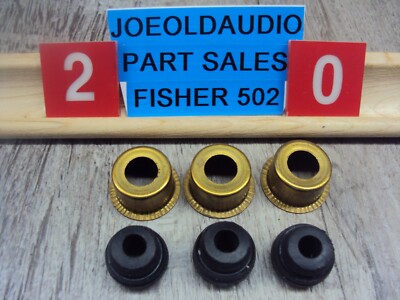 Fisher 502 Turntable Anti Vibration Cap & Rubber. Tested Parting Out Fisher 502-image