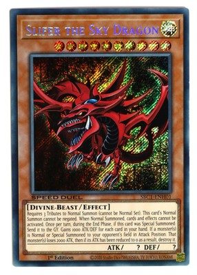 Yu-Gi-Oh TCG Slifer the Sky Dragon - SBC1-ENH01 - 1st Ed Secret Rare-image