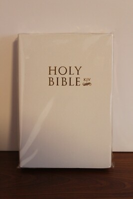 The Holy Bible King James Version White Old and New Testament KJV New-image