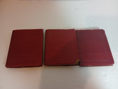 Railroad Miniature Books POEMS Robert Browning  Salome, Shakespeare R.K. Haas,In-image