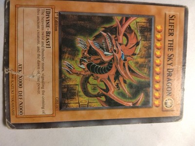  Slifer The Sky Dragon 1996 First Edition Ultra Rare Gbi 001-image