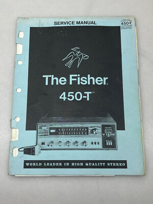 Fisher Model 450-T Original Service Manual Free Shipping-image