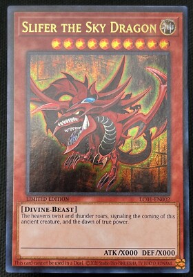 Yugioh Slifer the Sky Dragon LC01-EN002 Ultra Rare 25th Anniversary NM -image