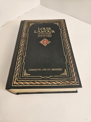 Louis L’Amour SEcond Series Five Novels Unabridged Leather Bound Gold EdgesK 158-image