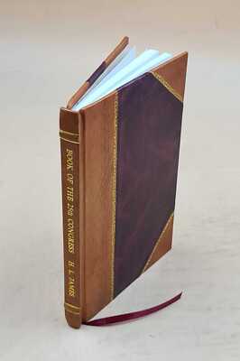 Book Of The 25Th Congress, Held At Napier, December 27, 1911 To [Leather Bound]-image