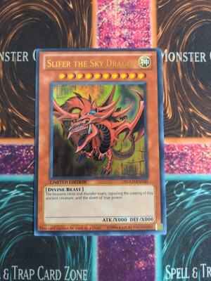 Yu-Gi-Oh! Slifer the Sky Dragon YGLD-ENG01 Ultra Rare Limited NM b2/-image