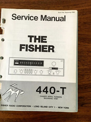 Fisher Model 440-T Receiver Service Manual *Original* #2-image