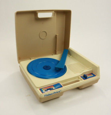 FISHER PRICE RECORD PLAYER MODEL 825 VINTAGE 1978 KIDS TURNTABLE-image