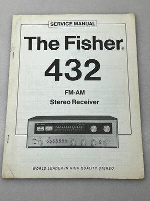 Fisher Model 432 Original Service Manual Free Shipping-image