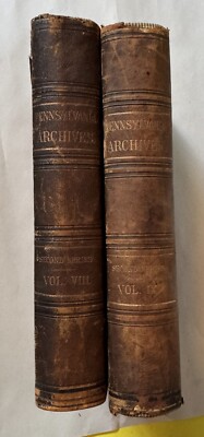 2 Volumes Pennsylvania Archives Second Series Vol VIII, IX -  1896-image