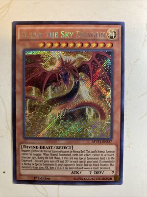 Slifer the Sky Dragon Alternate Art Prismatic Secret Rare 1st edition 1996 NM-image