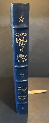 1979 Thomas Paine “Rights of Man” HC Leather Bound Illustrated Beautiful Copy!-image