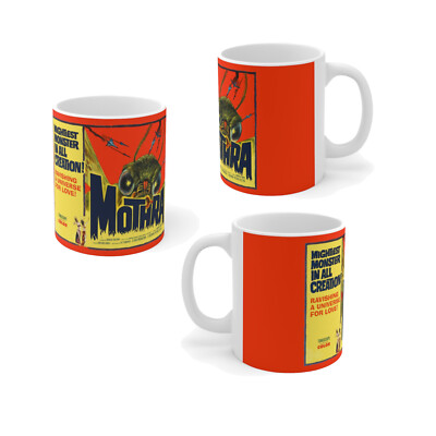 1961 Mothra Movie Poster 11oz Ceramic Mug Godzilla Movie Monsters-image