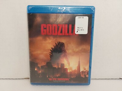 Godzilla (Blu-Ray, 2014) Aaron Taylor-Johnson Bryan Cranston Elizabeth Olson NEW-image