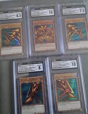 Exodia the Forbidden One  Lost Art Set All Graded Between 7.5-10 CGC-image
