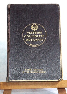 Webster's Collegiate Dictionary Third Edition Merriam Series 1925-image