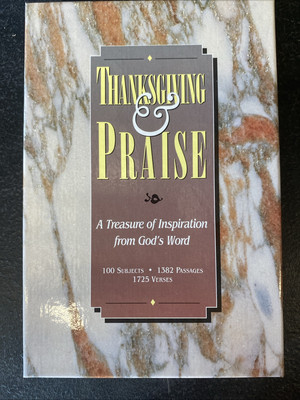 Thanksgiving and Praise-Leather Bound; Word Publ.; Pre-owned; Like New in Box-image