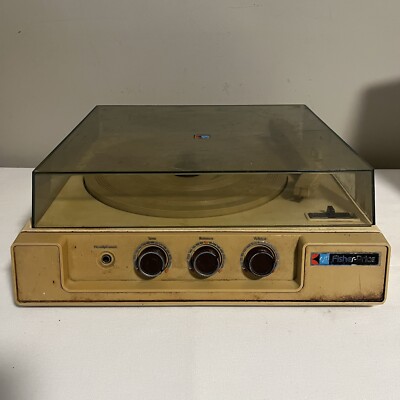 RARE Vtg 1983 FISHER PRICE 835 Toy RECORD LP Vinyl PLAYER w/ SPEAKERS Retro Kids-image