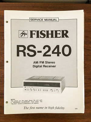 Fisher RS-240 Receiver Service Manual *Original*-image
