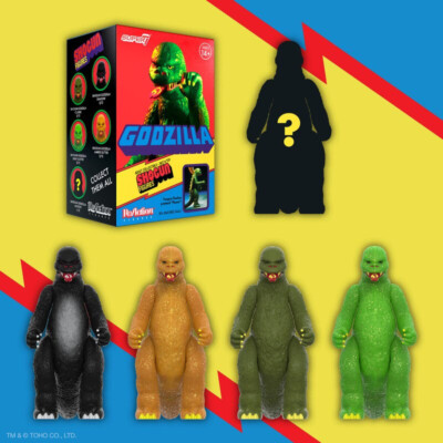 FACTORY SEALED CASE of 12 Super7 SHOGUN Godzilla SERIES 1 Blind Box 3.75 Figures-image