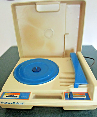 Vintage Fisher-Price Phonograph #825 33/45RPM 1978 portable WORKING-image