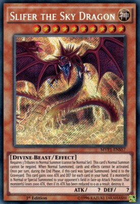 MVP1-ENS57 Slifer The Sky Dragon - Secret Rare - 1st Edition - Mint - YuGiOh-image