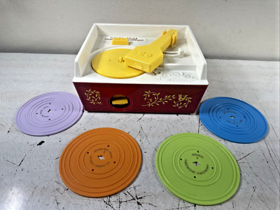 2014 Fisher Price Music Box/Record Player Excellent Condition w/4 records works-image