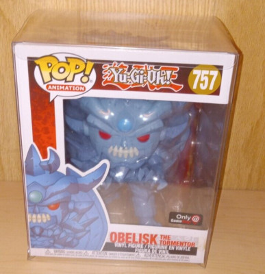Yu-gi-oh funko pop obelisk the tormentor 6”  Gamestop Exclusive with protector-image