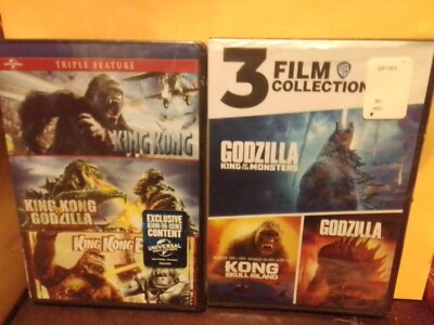 Godzilla/Godzilla: KOTM/Kong: Skull Island King Kong Escapes 6 Films Brand New-image
