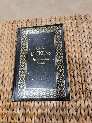 Book Charles Dickens Four Complete Novels Gramercy Leather Bound 1990 Random H-image